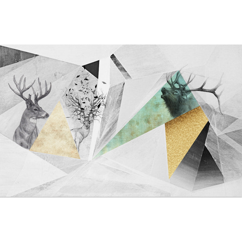 Pastel Color Diamond Mural Wallpaper Geometric Modern Stain Resistant Wall Decor Clearhalo 'Wall Decor' 'Wall Mural' 1698855