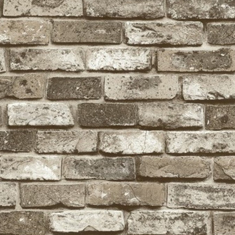 Brick Print Wallpaper Roll Dark Color Industrial-Style Wall Art for House Interior Clearhalo 'Industrial wall decor' 'Industrial' 'Wallpaper' Wall Decor' 1698980