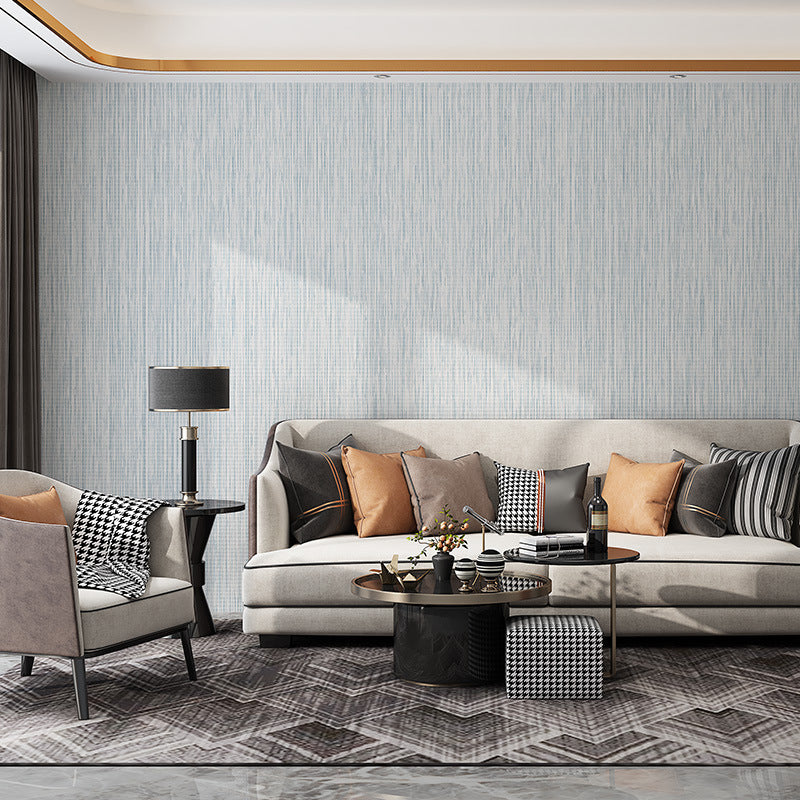 Grass Cloth Pastel Wallpaper Contemporary Solid Color Wall Covering, 31' x 20.5" Dark Gray 1 Set Clearhalo 'Modern wall decor' 'Modern' 'Wallpaper' Wall Decor' 1699234