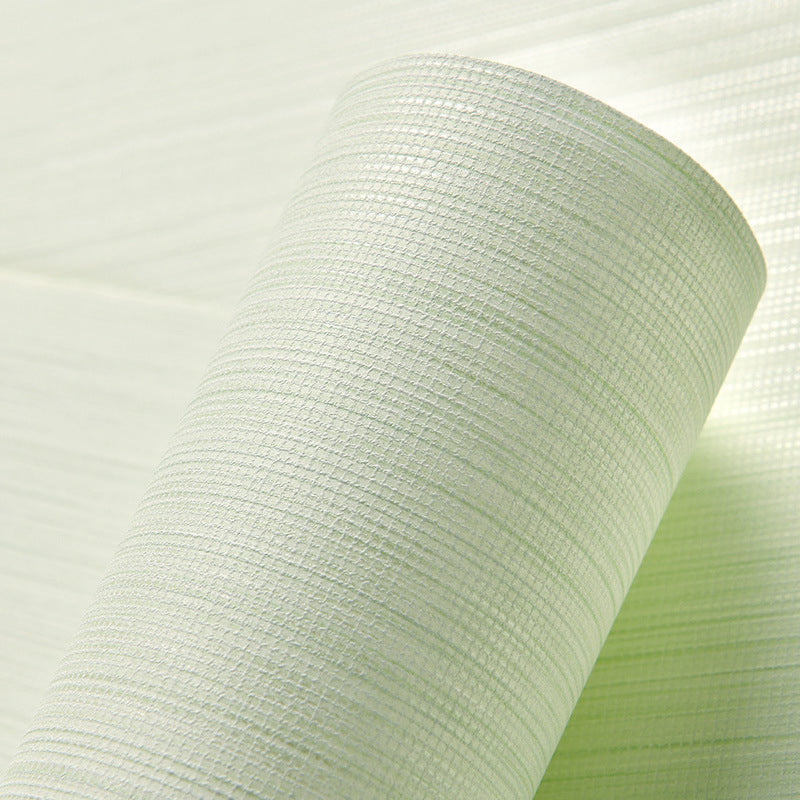 Grass Cloth Pastel Wallpaper Contemporary Solid Color Wall Covering, 31' x 20.5" Green 1 Set Clearhalo 'Modern wall decor' 'Modern' 'Wallpaper' Wall Decor' 1699237
