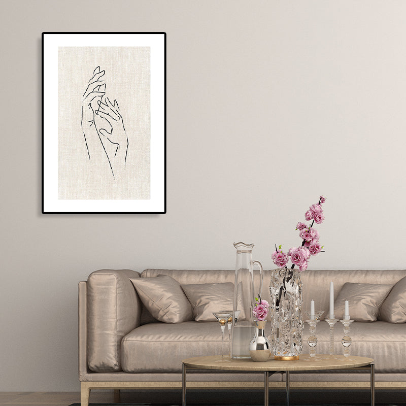 Textured Figure Print Canvas Minimalism Style Canvas Wall Art Decor, Multiple Sizes Beige Design 2 Clearhalo 'Art Gallery' 'Canvas Art' 'Contemporary Art Gallery' 'Contemporary Art' 'Minimalism' 'Minimalist Art Gallery' 'Scandinavian' Arts' 1704273