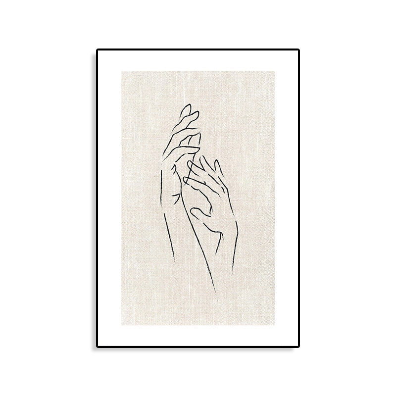 Textured Figure Print Canvas Minimalism Style Canvas Wall Art Decor, Multiple Sizes Clearhalo 'Art Gallery' 'Canvas Art' 'Contemporary Art Gallery' 'Contemporary Art' 'Minimalism' 'Minimalist Art Gallery' 'Scandinavian' Arts' 1704276