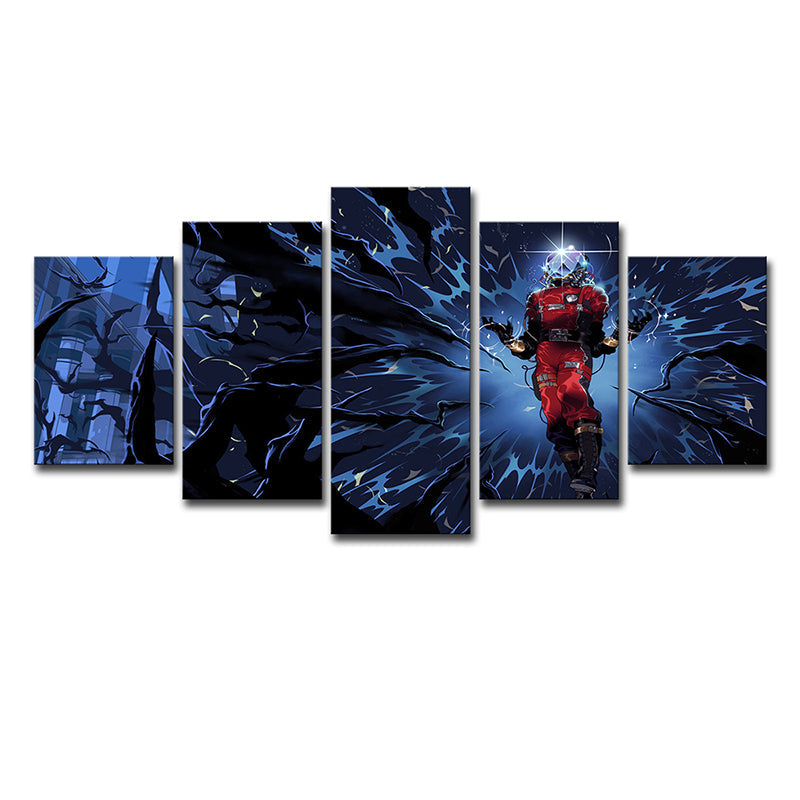Blue Prey Game Character Art Print Fantasy Kids Multi-Piece Wall Decor for Teen Room Clearhalo 'Art Gallery' 'Canvas Art' 'Kids' Arts' 1704590