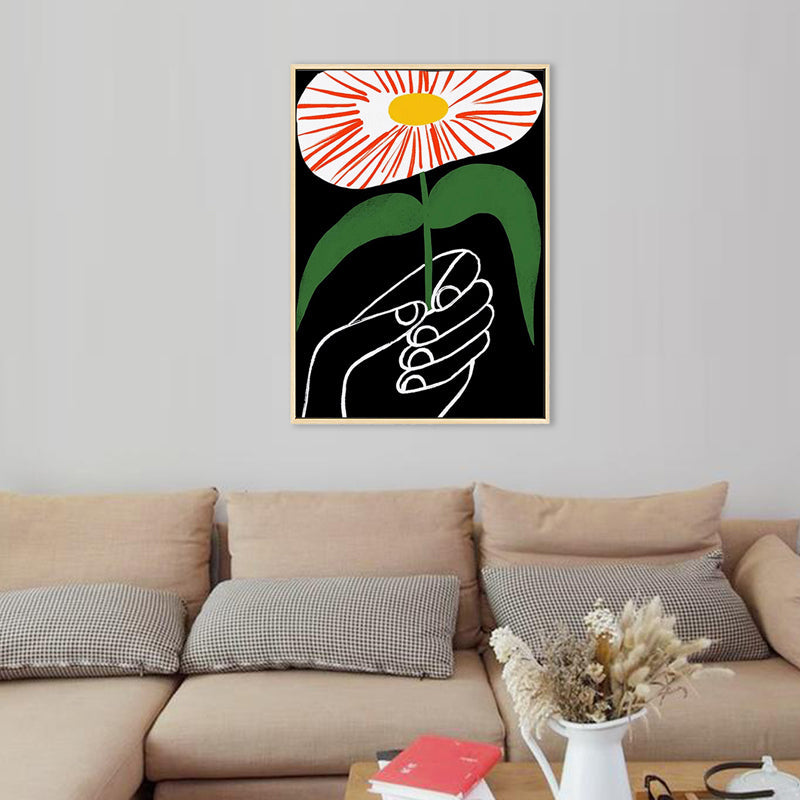 Pencil Drawing Entertainment Wall Art for House Interior, Pastel Color, Textured Clearhalo 'Art Gallery' 'Canvas Art' 'Contemporary Art Gallery' 'Contemporary Art' 'Minimalism' 'Minimalist Art Gallery' 'Scandinavian' Arts' 1704884