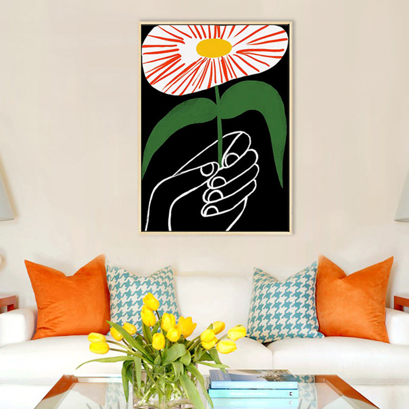 Pencil Drawing Entertainment Wall Art for House Interior, Pastel Color, Textured Clearhalo 'Art Gallery' 'Canvas Art' 'Contemporary Art Gallery' 'Contemporary Art' 'Minimalism' 'Minimalist Art Gallery' 'Scandinavian' Arts' 1704885