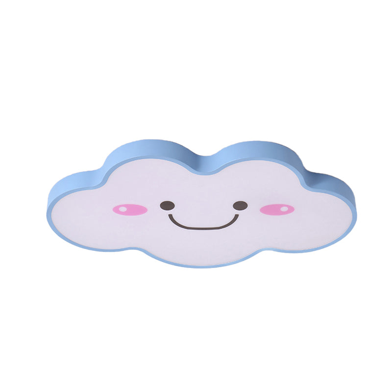 Kids Bedroom Smiling Cloud Ceiling Mount Light Acrylic Nordic Style Ceiling Fixture Clearhalo 'Ceiling Lights' 'Close To Ceiling Lights' 'Close to ceiling' 'Flush mount' Lighting' 170599