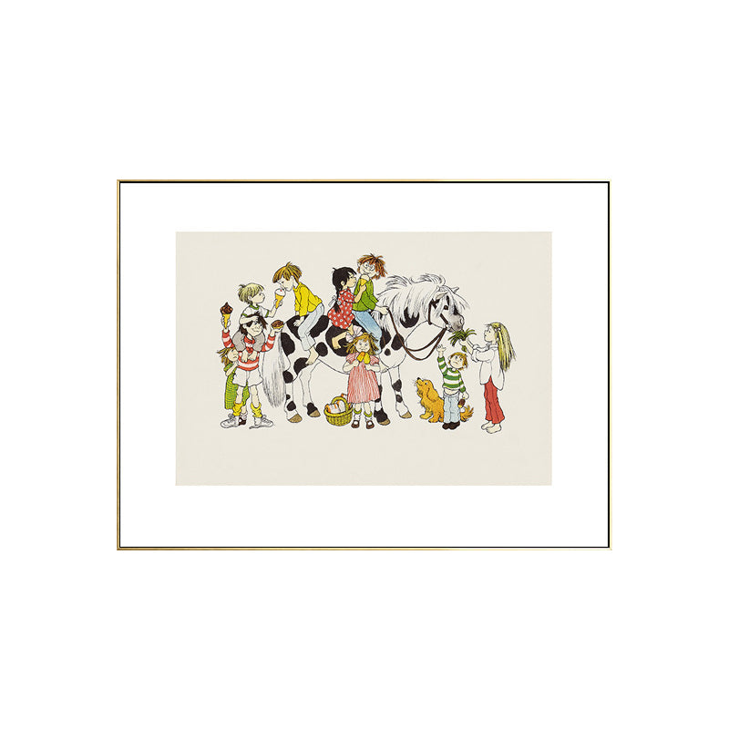 Childhood Memory Canvas Wall Art Textured Kids Style House Interior Wall Decoration Clearhalo 'Art Gallery' 'Canvas Art' 'Kids' Arts' 1706679