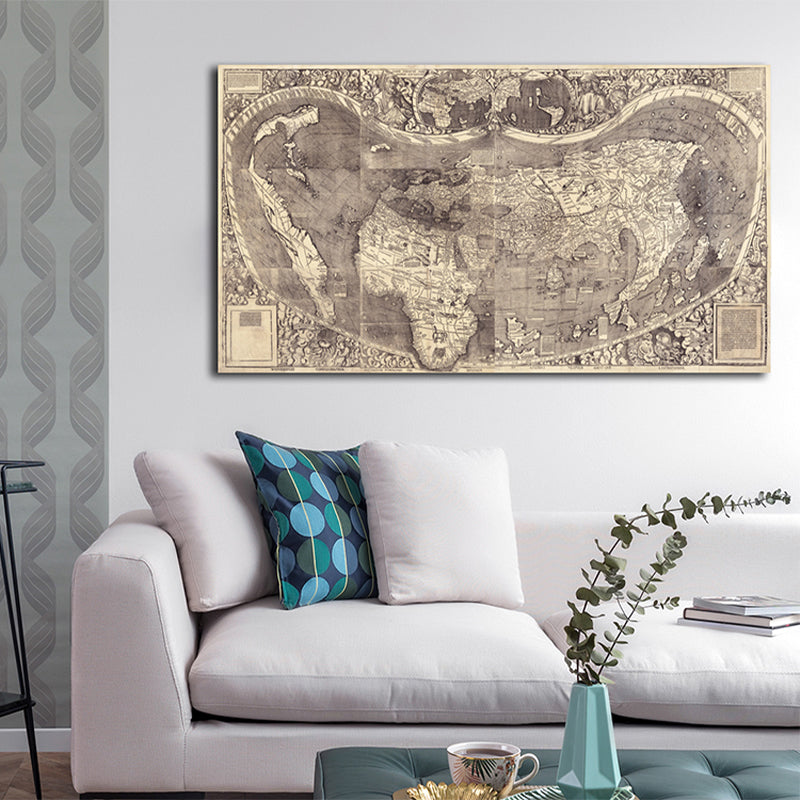 Gray Stadtplan Painting Textured Wall Art Print for Girls Bedroom, Multiple Sizes Grey Clearhalo 'Art Gallery' 'Canvas Art' 'Contemporary Art Gallery' 'Contemporary Art' 'Minimalism' 'Minimalist Art Gallery' 'Scandinavian' Arts' 1706905