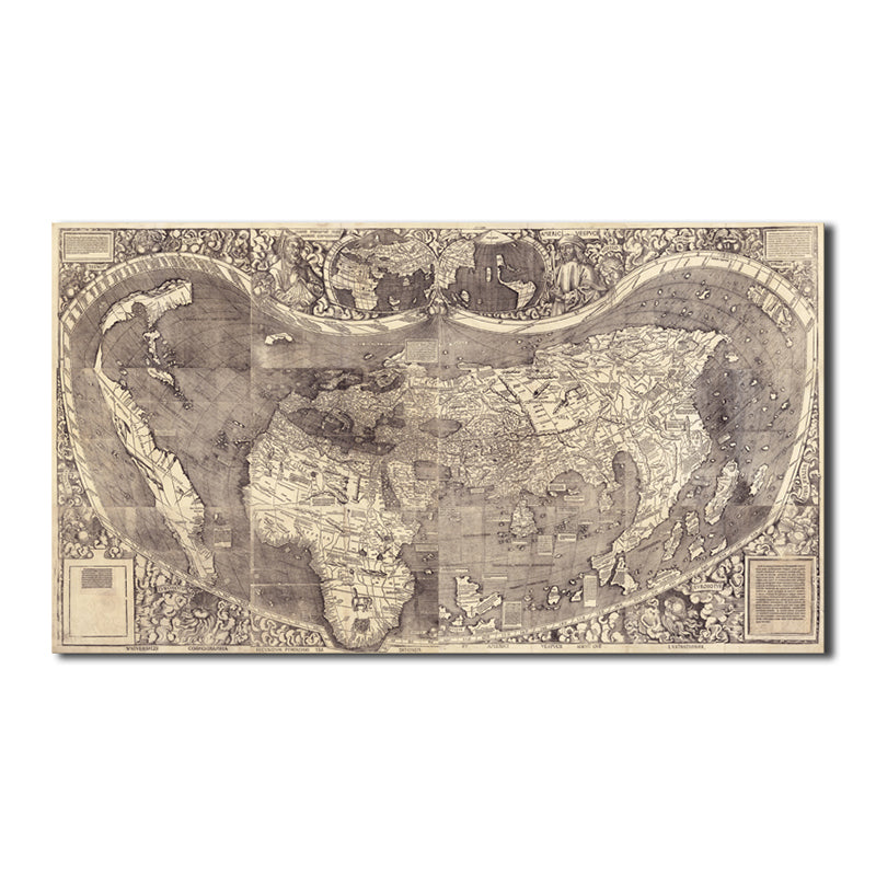 Gray Stadtplan Painting Textured Wall Art Print for Girls Bedroom, Multiple Sizes Clearhalo 'Art Gallery' 'Canvas Art' 'Contemporary Art Gallery' 'Contemporary Art' 'Minimalism' 'Minimalist Art Gallery' 'Scandinavian' Arts' 1706908