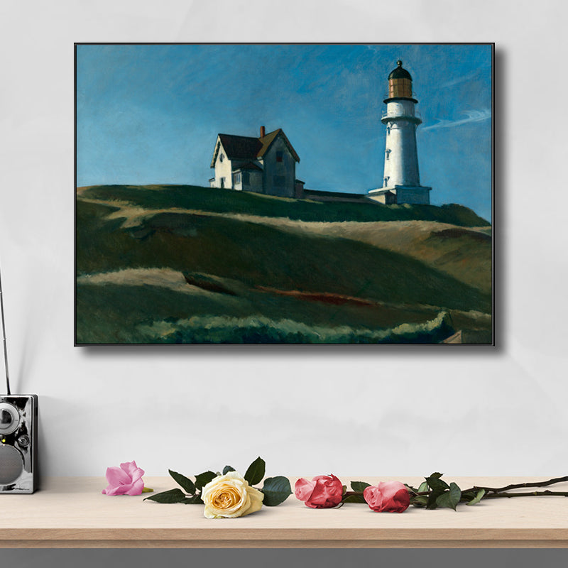 Europe Village Landscape Canvas Art Textured Rustic Living Room Wall Decor in Soft Color Green Clearhalo 'Art Gallery' 'Canvas Art' 'Country Art Gallery' 'French Country' 'Rustic' Arts' 1707619