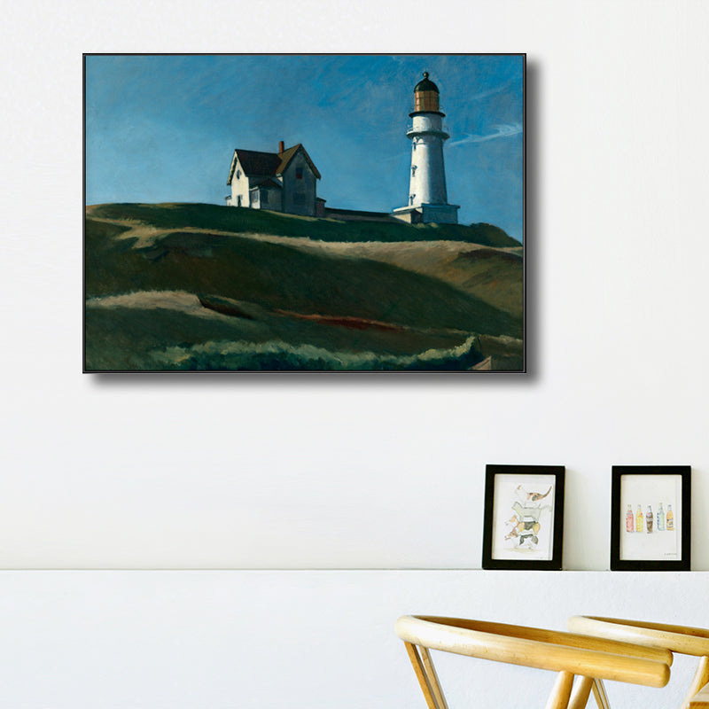 Europe Village Landscape Canvas Art Textured Rustic Living Room Wall Decor in Soft Color Clearhalo 'Art Gallery' 'Canvas Art' 'Country Art Gallery' 'French Country' 'Rustic' Arts' 1707620