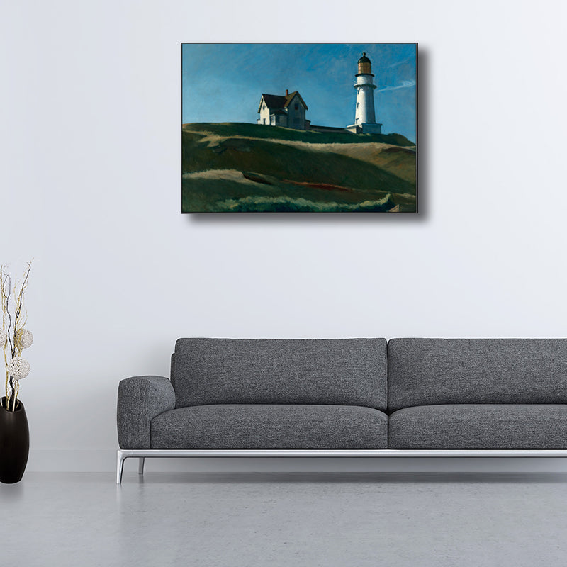Europe Village Landscape Canvas Art Textured Rustic Living Room Wall Decor in Soft Color Clearhalo 'Art Gallery' 'Canvas Art' 'Country Art Gallery' 'French Country' 'Rustic' Arts' 1707621