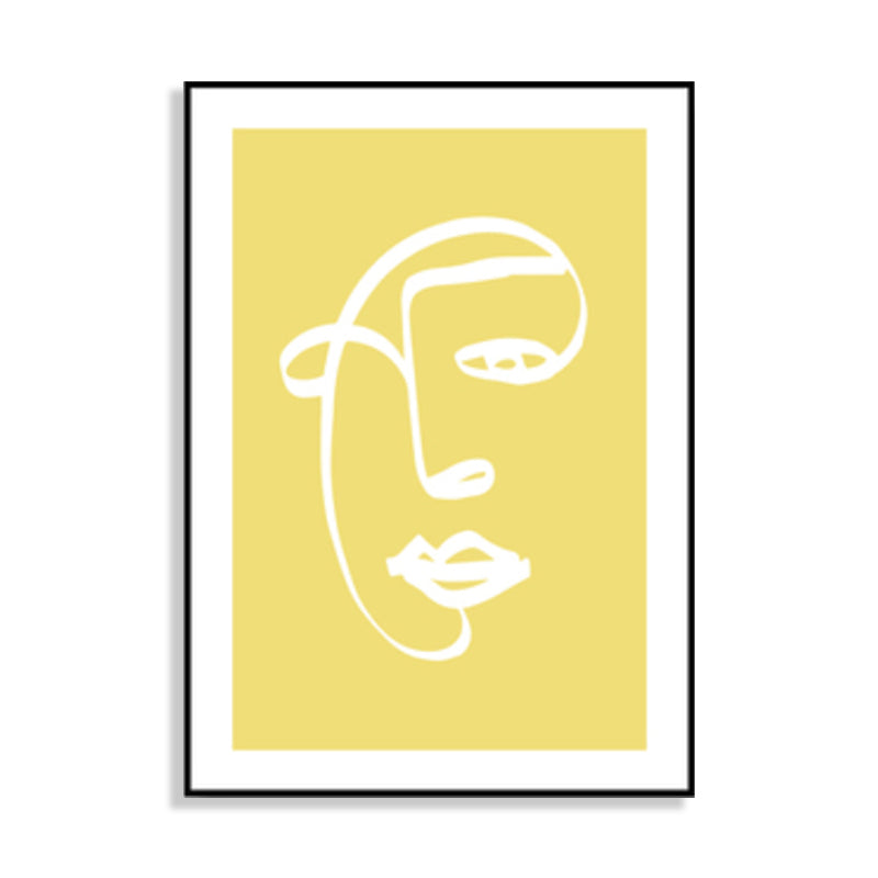Charcoal Drawing Canvas Minimalism Style Art Women in Soft Color, Multiple Sizes Clearhalo 'Art Gallery' 'Canvas Art' 'Contemporary Art Gallery' 'Contemporary Art' 'Minimalism' 'Minimalist Art Gallery' 'Scandinavian' Arts' 1707827