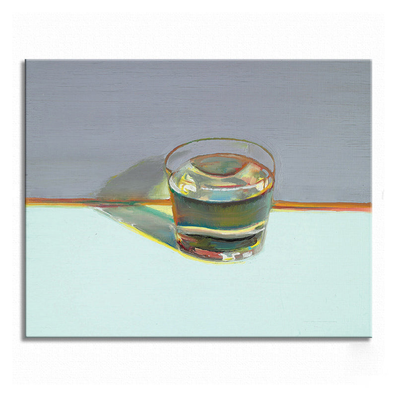 A Glass of Whisky Wall Decor Green Traditional Square Canvas Print for Living Room Clearhalo 'Art Gallery' 'Canvas Art' 'Traditional' Arts' 1708137
