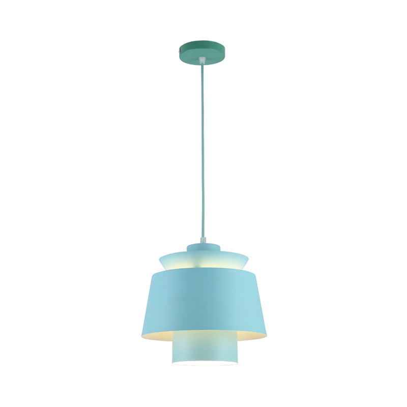 Modernist Style Tapered Hanging Light Fixture Metallic 1 Head Living Room Pendant Lamp in Black/Grey Clearhalo 'Ceiling Lights' 'Modern Pendants' 'Modern' 'Pendant Lights' 'Pendants' Lighting' 171019