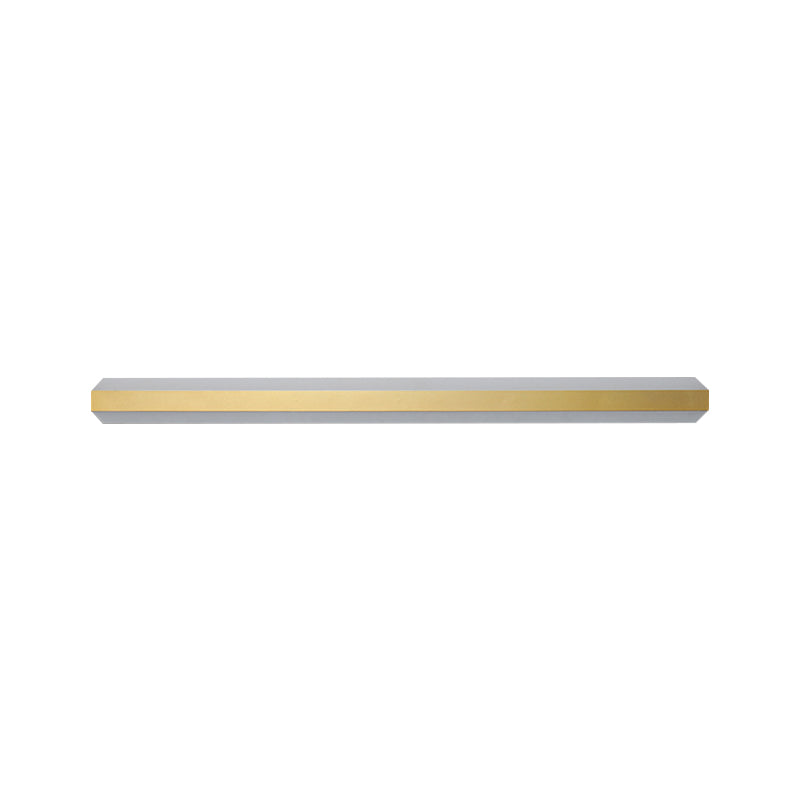 Linear Acrylic Wall Mount Lamp Modern LED Gold Wall Light Fixture in Warm/White Light, 12"/16"/23.5" Wide Clearhalo 'Cast Iron' 'Glass' 'Industrial' 'Modern wall lights' 'Modern' 'Tiffany' 'Traditional wall lights' 'Wall Lamps & Sconces' 'Wall Lights' Lighting' 1710675