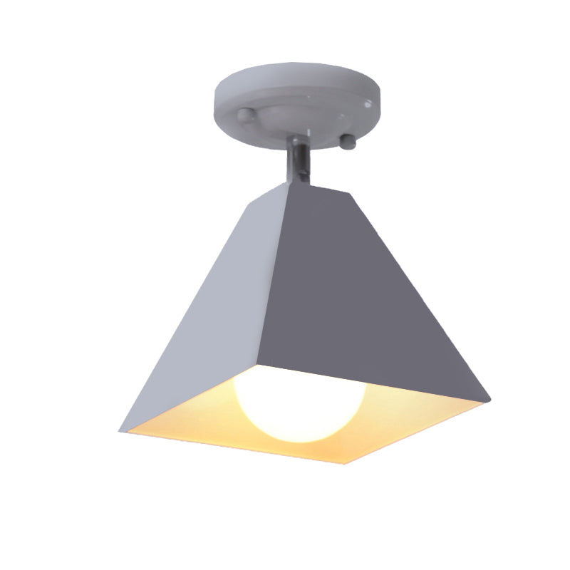 1 Head Craftsman Flush Mount Light Modern Stylish Metal Ceiling Light for Office Cloth Shop Clearhalo 'Ceiling Lights' 'Close To Ceiling Lights' 'Close to ceiling' 'Semi-flushmount' Lighting' 171186