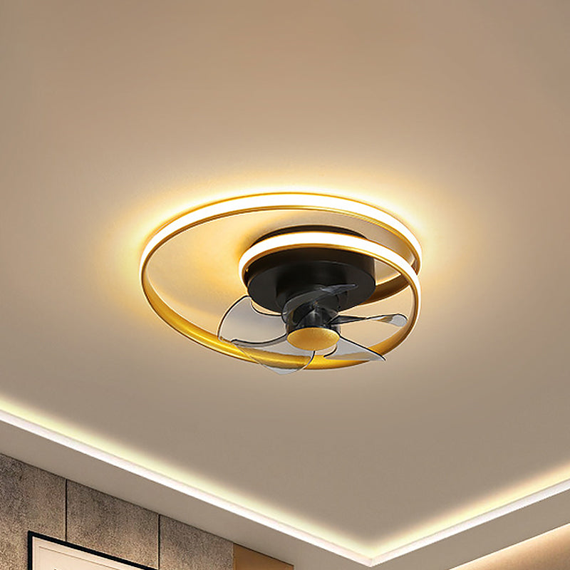 Simple Spiral Circle Fan Lighting Acrylic 18