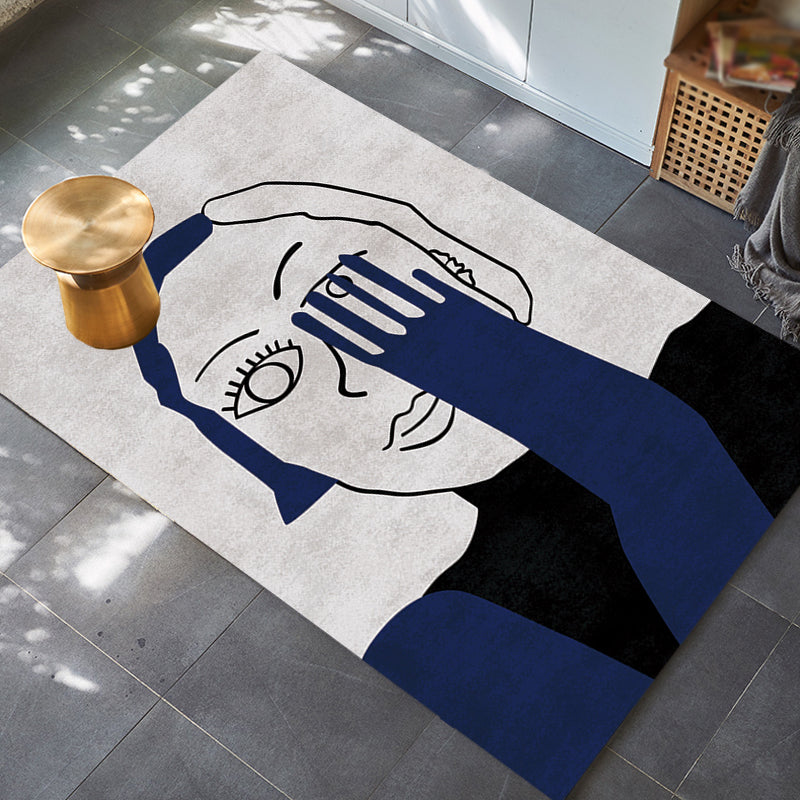 Novelty Character Pattern Rug Multicolor Polyester Rug Non-Slip Backing Pet Friendly Carpet for Living Room Clearhalo 'Area Rug' 'Rug' 1715837