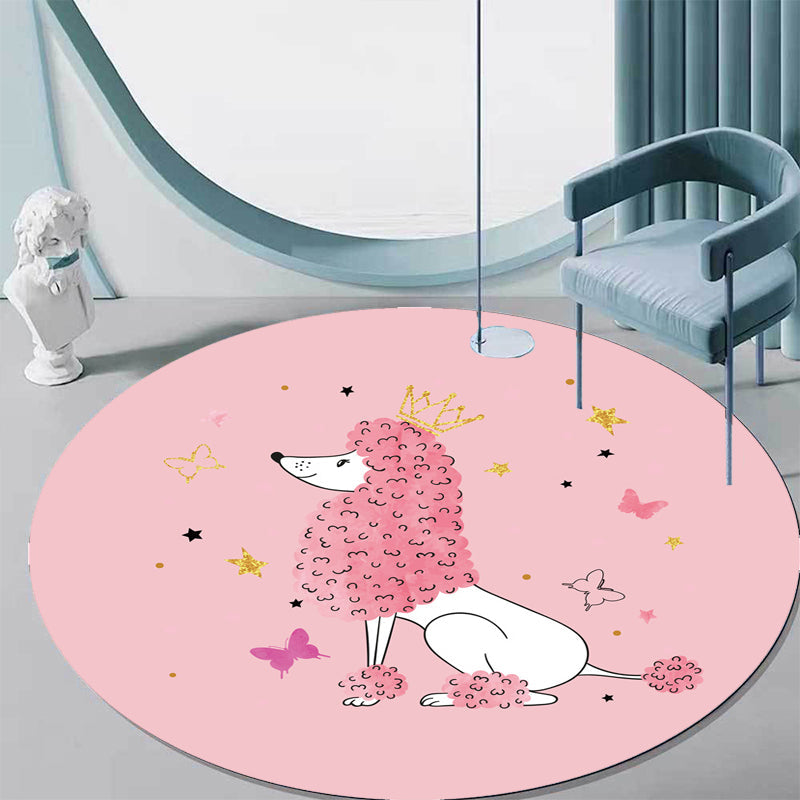 Green and Blue Kids Rug Polyester Animal and Fish Pattern Rug Pet Friendly Washable Anti-Slip Backing Carpet for Decoration Clearhalo 'Area Rug' 'Rug' 1717141