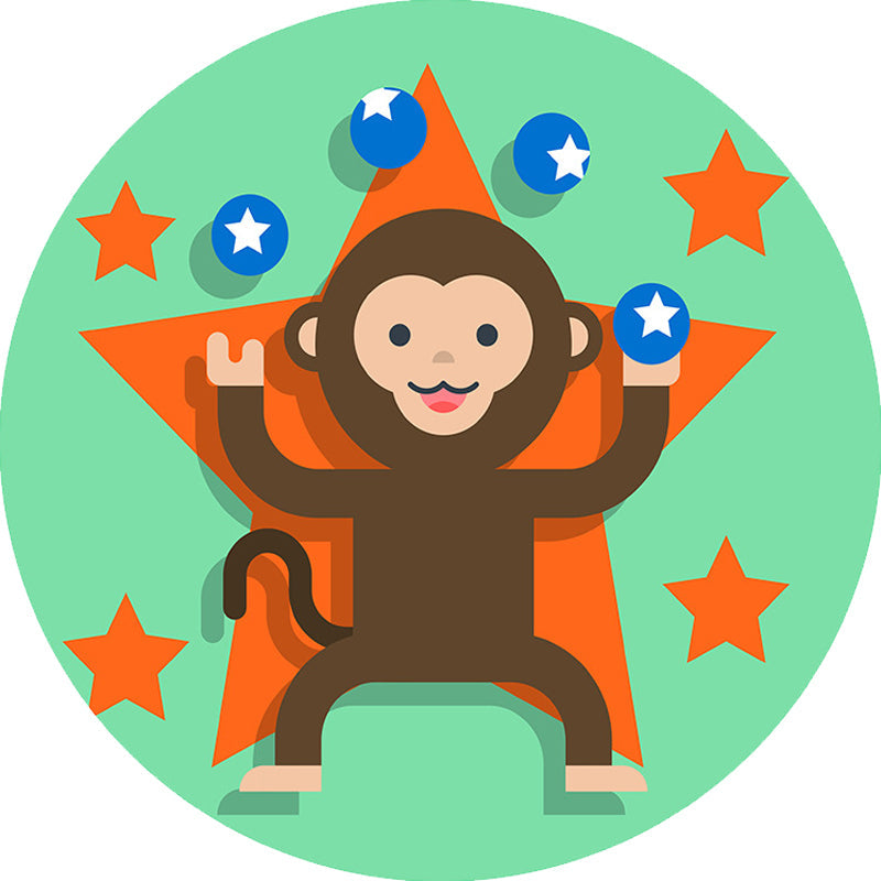 Multicolor Kids Rug Polyester Cartoon Animal Pattern Rug Pet Friendly Washable Anti-Slip Backing Carpet for Decoration Clearhalo 'Area Rug' 'Rug' 1717411