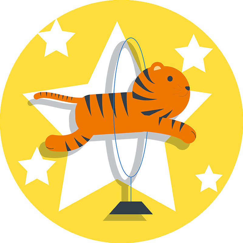 Multicolor Kids Rug Polyester Cartoon Animal Pattern Rug Pet Friendly Washable Anti-Slip Backing Carpet for Decoration Clearhalo 'Area Rug' 'Rug' 1717421