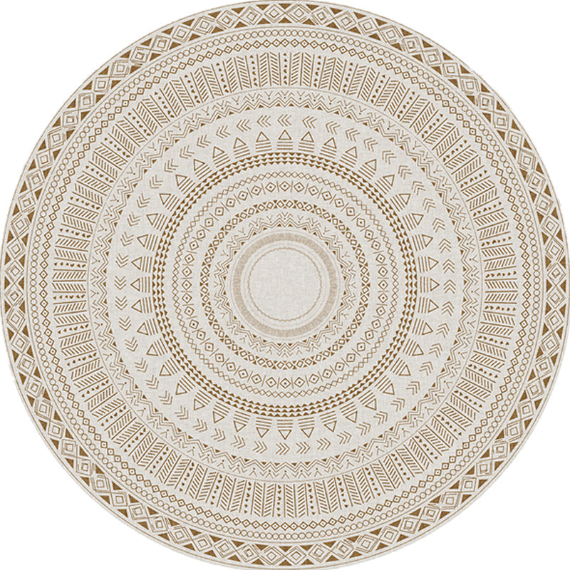 Bohemian Tribal Pattern Rug Grey Multicolor Polyester Rug Washable Pet Friendly Non-Slip Area Rug for Living Room Clearhalo 'Area Rug' 'Bohemian' 'Rugs' Rug' 1725781