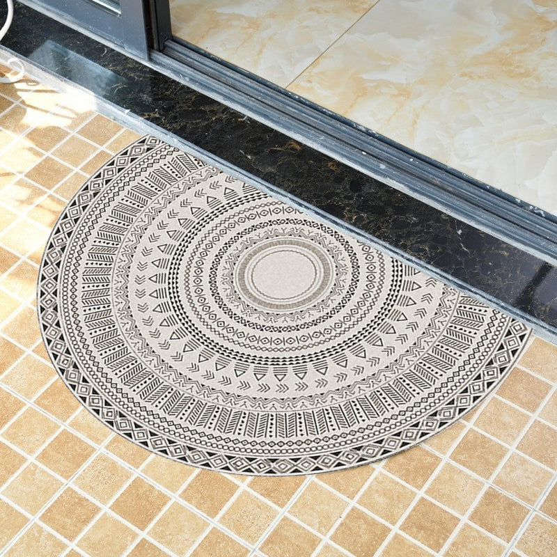 Moroccan Tribal Floral Pattern Rug Multicolor Polyester Rug Washable Pet Friendly Non-Slip Area Rug for Living Room Clearhalo 'Area Rug' 'Moroccan' 'Rugs' Rug' 1726071