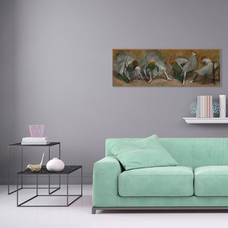 Ballet Girls Oil Painting Art Impressionism Style Canvas Wall Print, Multiple Sizes - Clearhalo - 'Arts' - 'Canvas Art' - 1727998