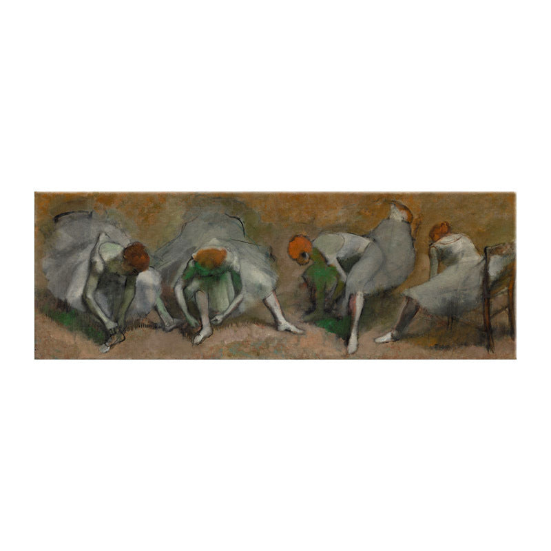 Ballet Girls Oil Painting Art Impressionism Style Canvas Wall Print, Multiple Sizes - Clearhalo - 'Arts' - 'Canvas Art' - 1728000