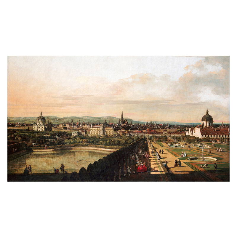 Cityscape Oil Painting Art Print Impressionism Style Canvas Wall Decor, Multiple Sizes - Clearhalo - 'Arts' - 'Canvas Art' - 1728158