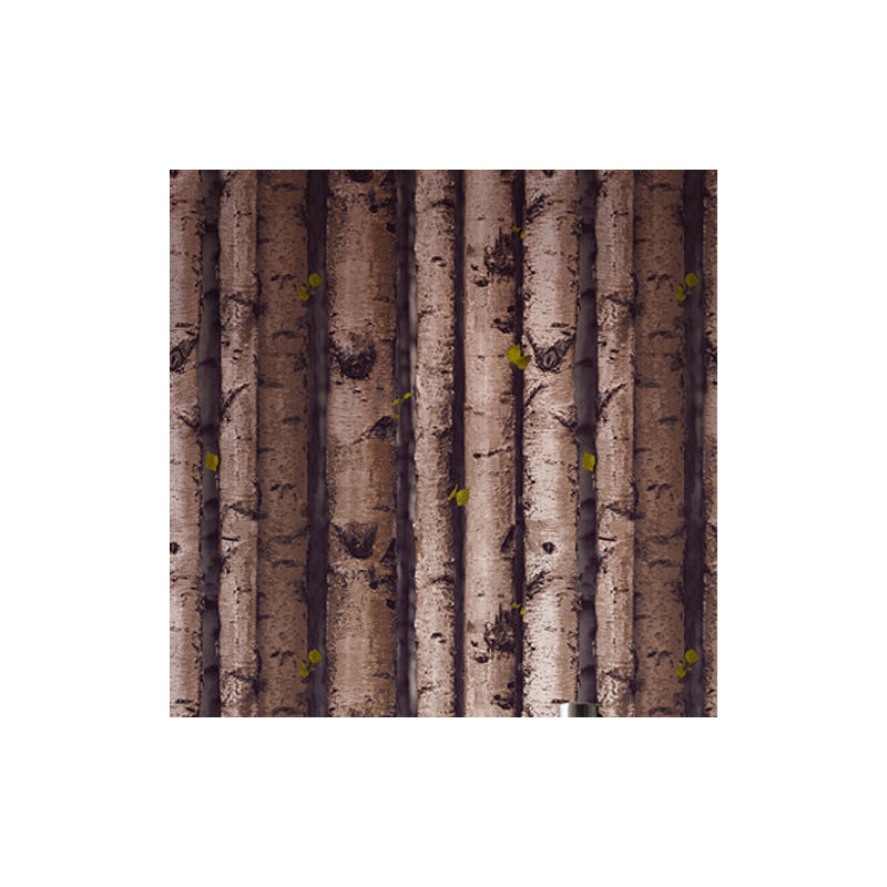 Unpasted Birch Forest Wallpaper Roll PVC Farmhouse Wall Covering for Dining Room Clearhalo 'Country wall decor' 'Rustic' 'Wallpaper' Wall Decor' 1730094