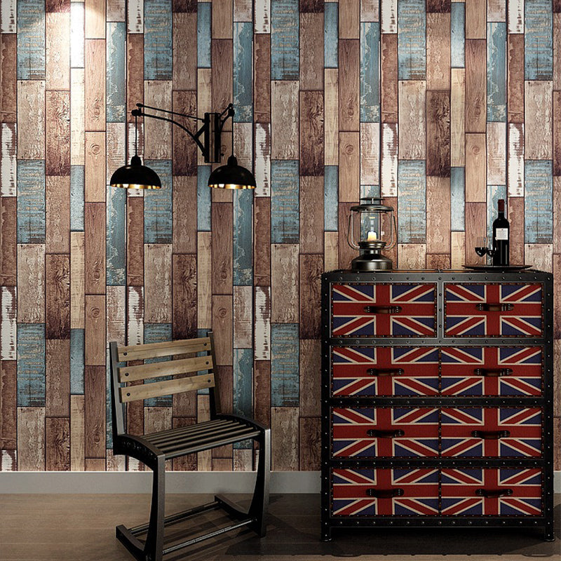 Wood Wallpaper Roll Rustic 3D Construction Wall Art in Light Color, 33' L x 20.5" W Brown Clearhalo 'Country wall decor' 'Rustic' 'Wallpaper' Wall Decor' 1730102