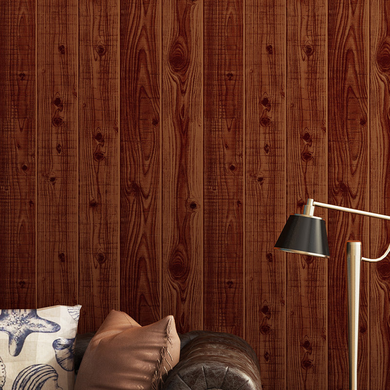 Wood Wallpaper Roll Rustic 3D Construction Wall Art in Light Color, 33' L x 20.5" W Red Clearhalo 'Country wall decor' 'Rustic' 'Wallpaper' Wall Decor' 1730110