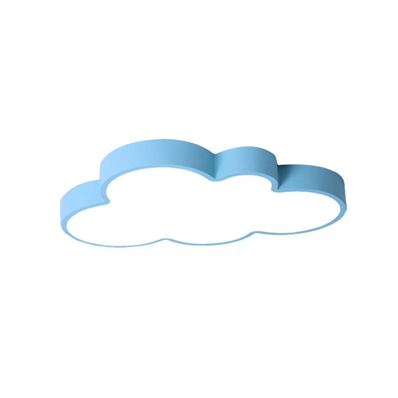 Cloud Child Bedroom Flush Mount Light Acrylic Nordic Style Macaron Colored Ceiling Lamp Clearhalo 'Ceiling Lights' 'Close To Ceiling Lights' 'Close to ceiling' 'Flush mount' Lighting' 174520