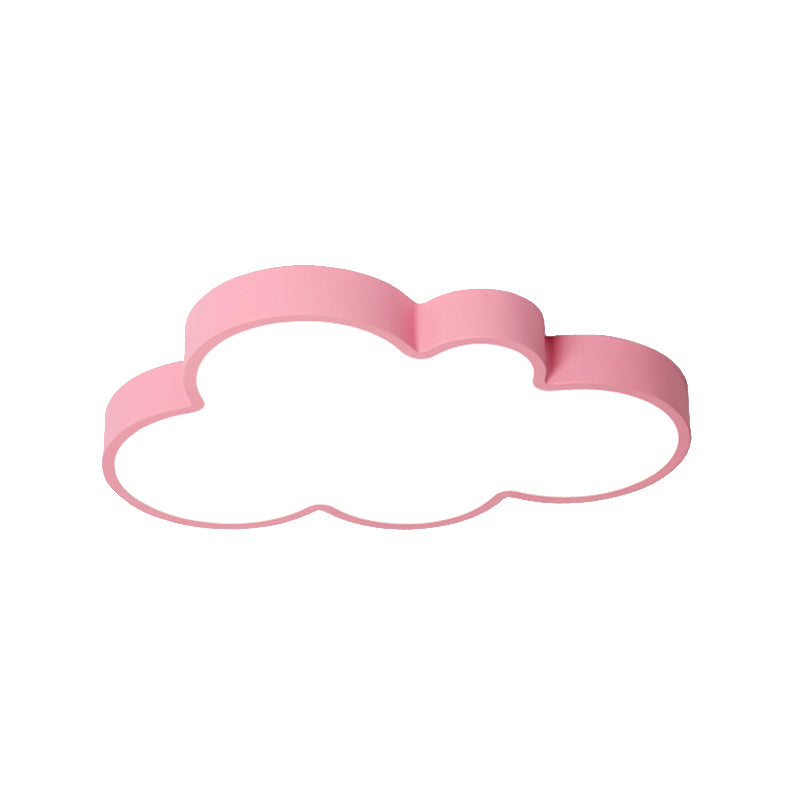 Cloud Child Bedroom Flush Mount Light Acrylic Nordic Style Macaron Colored Ceiling Lamp Clearhalo 'Ceiling Lights' 'Close To Ceiling Lights' 'Close to ceiling' 'Flush mount' Lighting' 174526