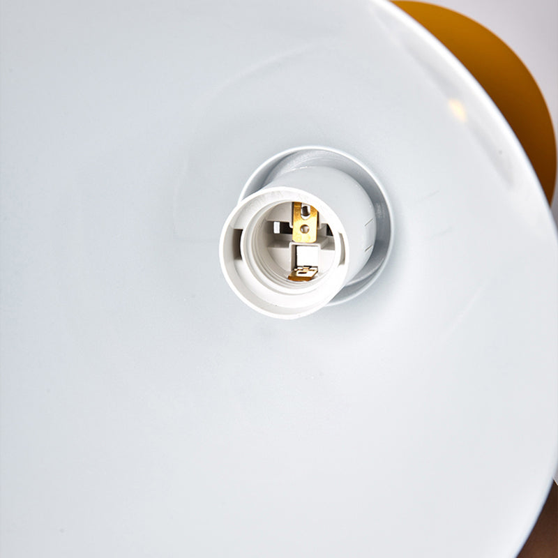 Hourglass Ceiling Pendant Light Contemporary Nordic Style Metal 1 Bulb Grey/Red/Yellow Hanging Lamp for Living Room Clearhalo 'Ceiling Lights' 'Modern Pendants' 'Modern' 'Pendant Lights' 'Pendants' Lighting' 175323