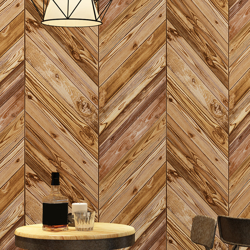 Smooth Pastel Wallpaper Roll Country Wood Print Wall Decoration, 33' L x 20.5" W Brown Clearhalo 'Country wall decor' 'Rustic' 'Wallpaper' Wall Decor' 1756727