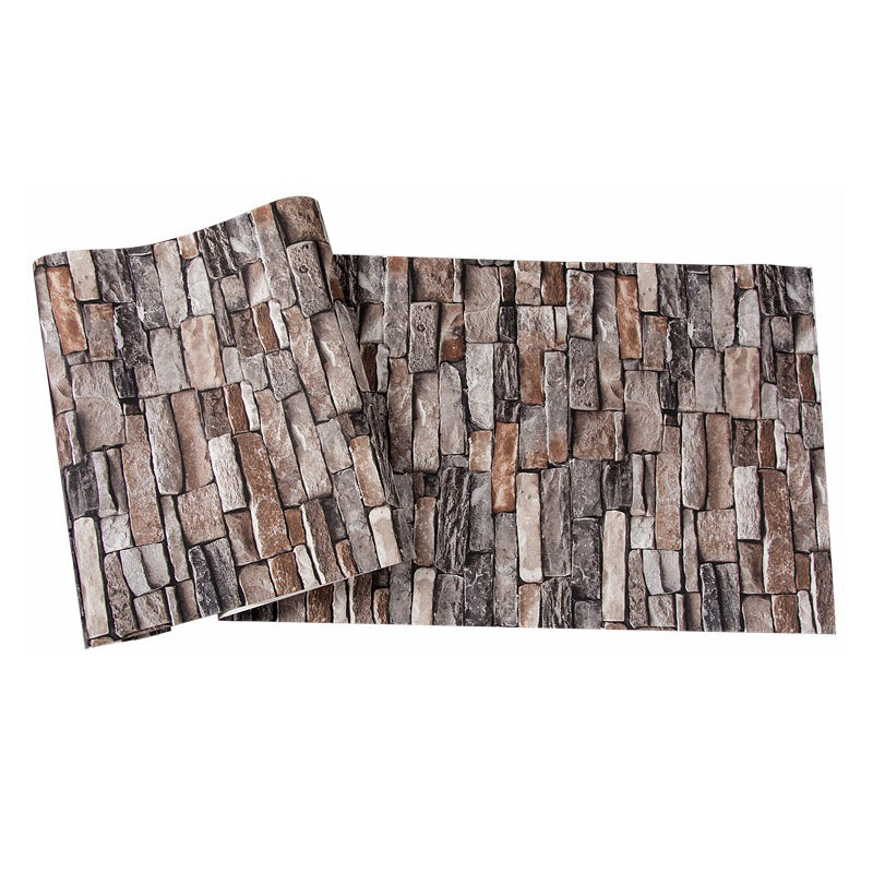 Moisture Resistant Brick Look Wallpaper 33' L x 20.5" W Rustic Wall Covering for Restaurant Clearhalo 'Country wall decor' 'Rustic' 'Wallpaper' Wall Decor' 1756924