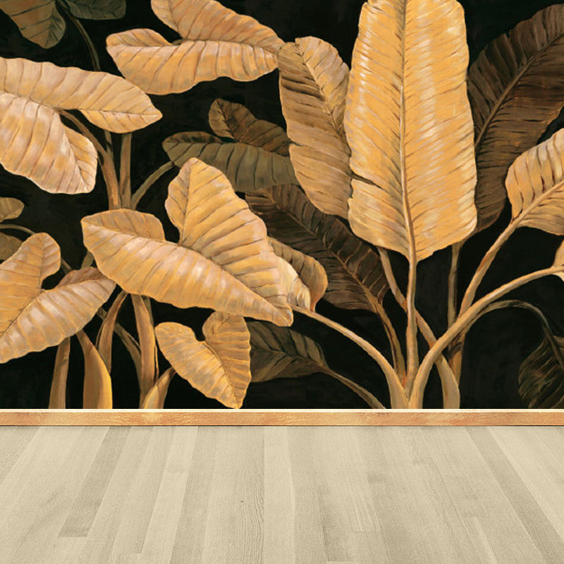 Various Leaves Wall Mural for Dining Room Illustration Wall Decor, Custom Printed Clearhalo 'Wall Decor' 'Wall Mural' 1757179