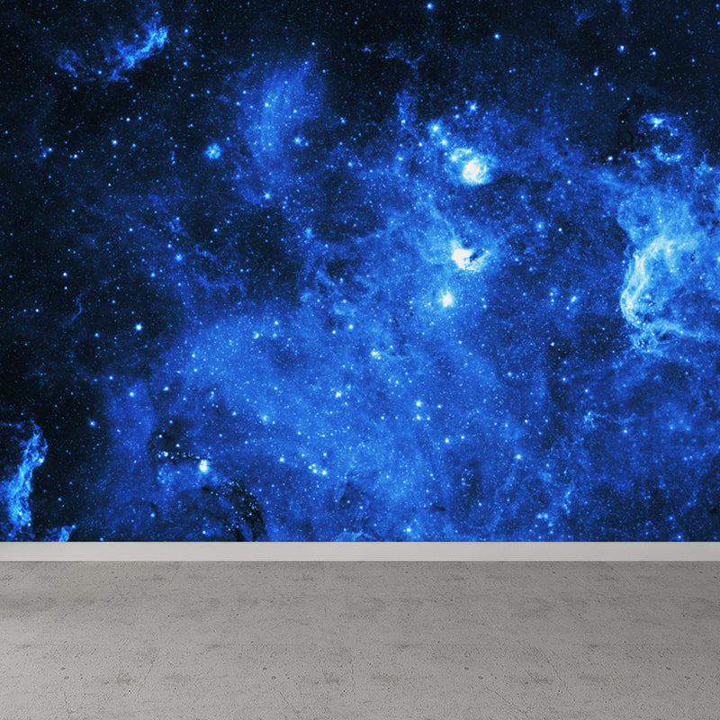 Large Starry Sky Wall Mural Waterproof Modern Living Room Wall Decor in Dark Color Clearhalo 'Wall Decor' 'Wall Mural' 1758081