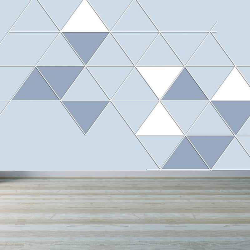 Geometric Triangle Wall Paper Mural Modern Non-Woven Cloth Wall Covering for Living Room Clearhalo 'Wall Decor' 'Wall Mural' 1758266