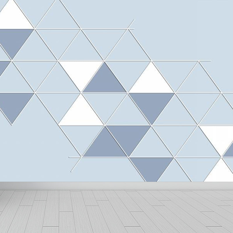 Geometric Triangle Wall Paper Mural Modern Non-Woven Cloth Wall Covering for Living Room Clearhalo 'Wall Decor' 'Wall Mural' 1758267
