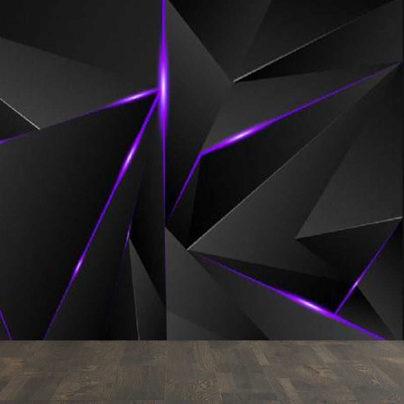 Geometric Triangle Wall Paper Mural Modern Non-Woven Cloth Wall Covering for Living Room Clearhalo 'Wall Decor' 'Wall Mural' 1758272