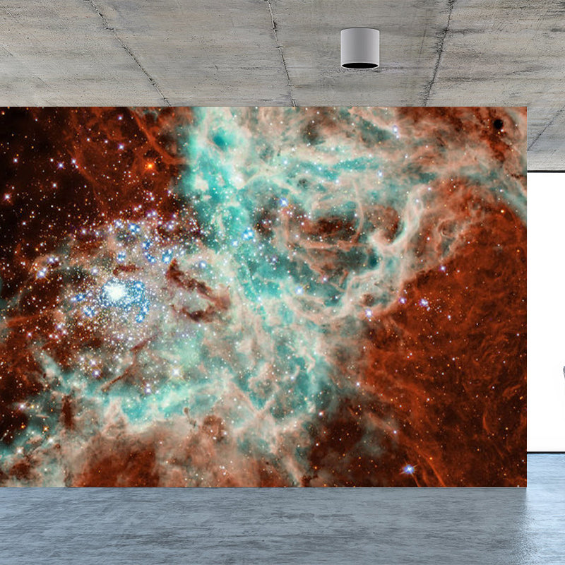 Full Size Photography Modern Mural Decal with Sky View in Pastel Color, Custom Size Available Clearhalo 'Wall Decor' 'Wall Mural' 1758641