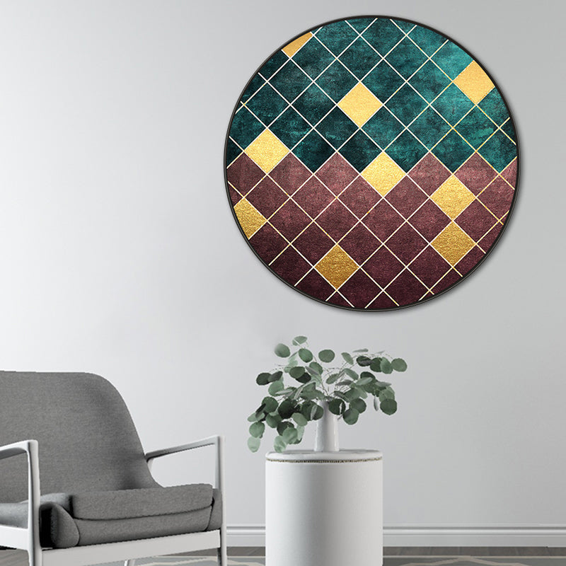 Canvas Textured Wall Decor Modern Graphic Pattern Painting, Multiple Sizes Options Green Clearhalo 'Art Gallery' 'Canvas Art' 'Contemporary Art Gallery' 'Modern' Arts' 1760302