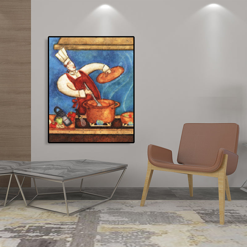 Abstract Expressionism Chief Art Print Cooking Light Color Wall Decor, Multiple Sizes Clearhalo 'Arts' 'Canvas Art' 1760486