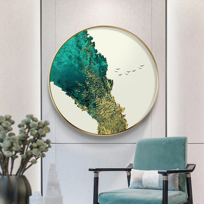 Pastel Color Abstract Canvas Textured Scandinavian Style Girls Bedroom Wall Art Print Clearhalo 'Arts' 'Canvas Art' 1761186