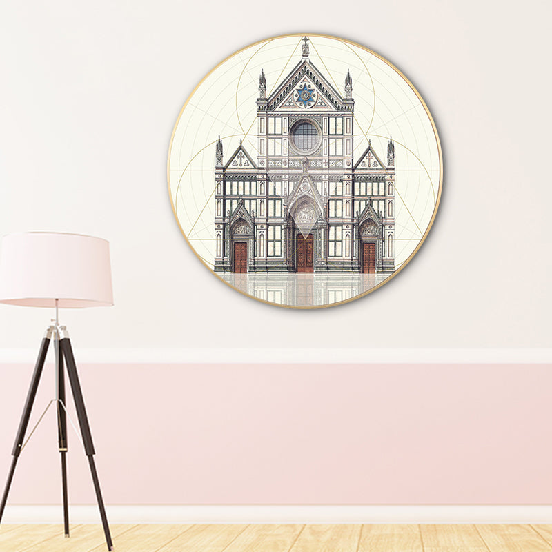 Landmark Building Wall Decor World Culture Textured Bedroom Canvas Print, Multiple Sizes - Clearhalo - 'Arts' - 'Canvas Art' - 1761486
