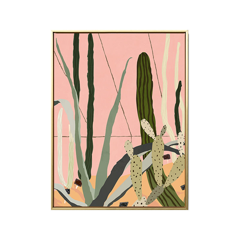 Textured Illustration Plant Canvas Wall Art Nordic Style Wall Decor for Family Room Clearhalo 'Arts' 'Canvas Art' 1762392